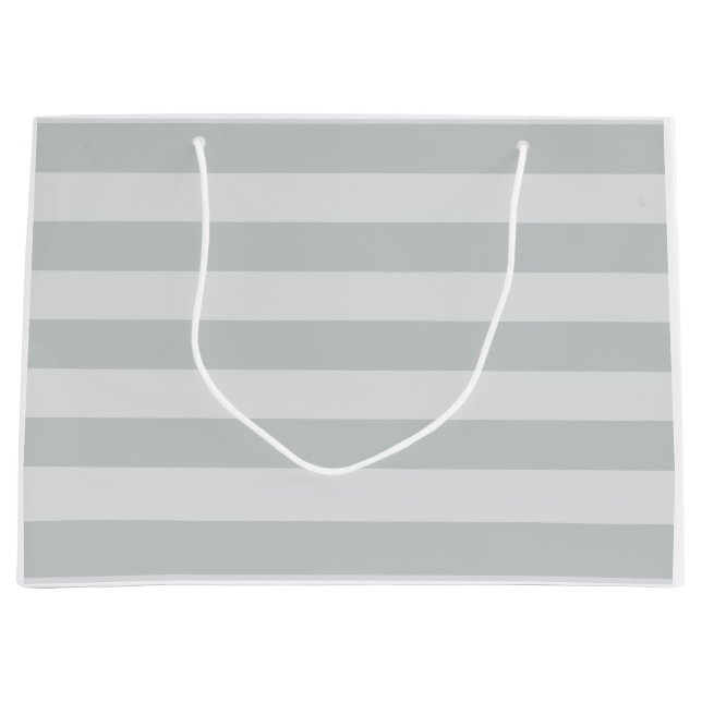 Change Grey Stripes to  Any Colour Click Customise Large Gift Bag (Front)