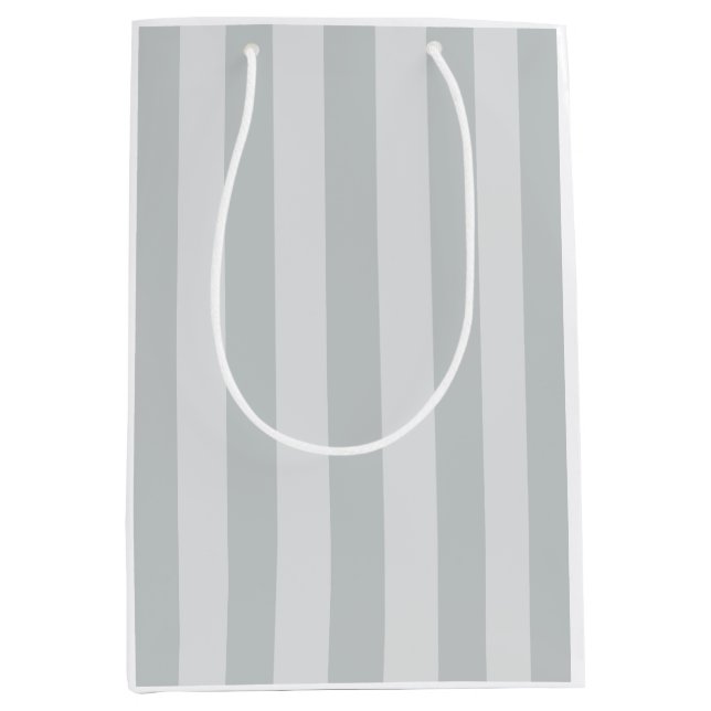 Change Grey Stripes to  Any Colour Click Customise Medium Gift Bag (Front)