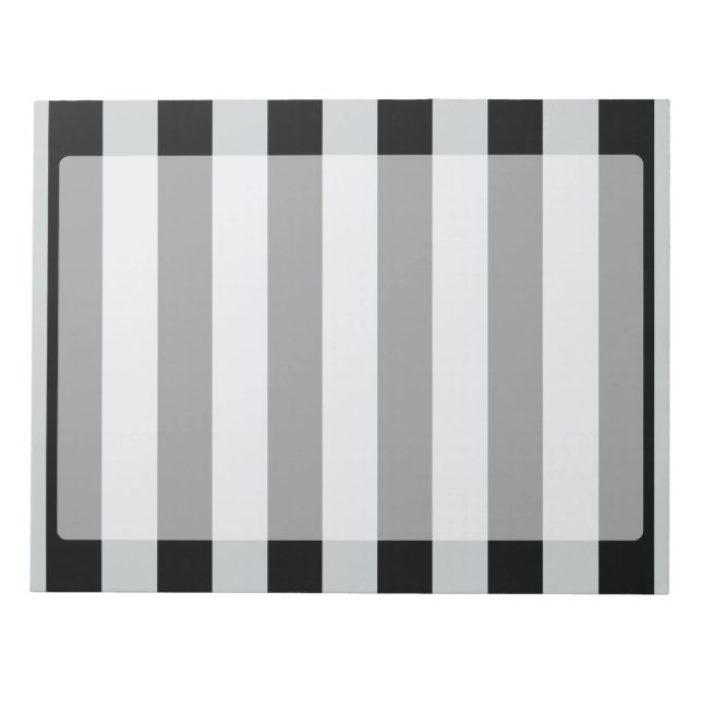 Change Grey Stripes to  Any Colour Click Customise Notepad (Front)