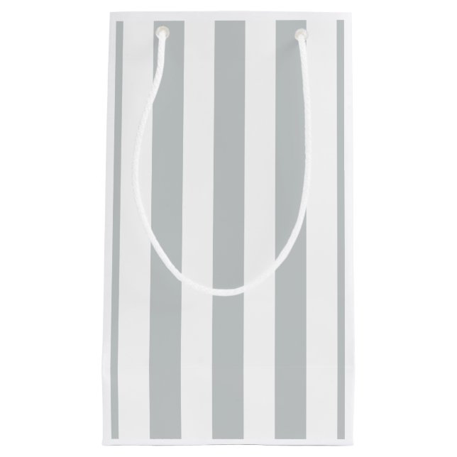 Change Grey Stripes to  Any Colour Click Customise Small Gift Bag (Front)