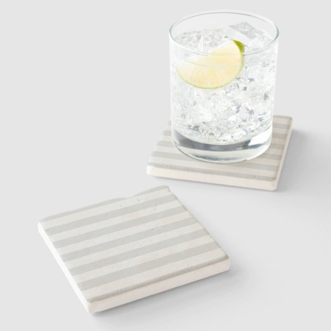 Change Grey Stripes to  Any Colour Click Customise Stone Coaster (Side)