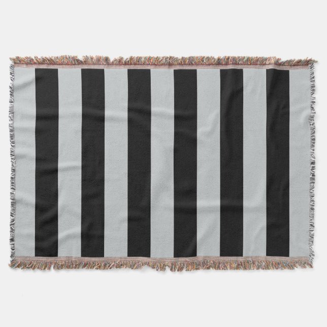 Change Grey Stripes to  Any Colour Click Customise Throw Blanket (Front)