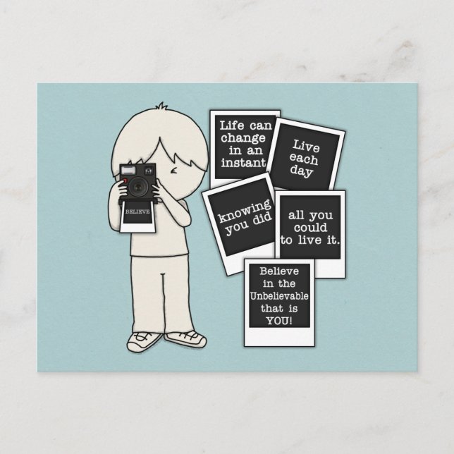 Change in an Instant Postcard (Front)