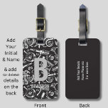 Change Initial, Add (delete) Name, Auto Car Parts  Luggage Tag<br><div class="desc">Change it to any Initial you want,  Add (or delete) the Name on this design if you like - Add more details on the back - - See my store for lots more great gift ideas. See the Men's Initial Monogram Gifts Category for more designs like this.</div>