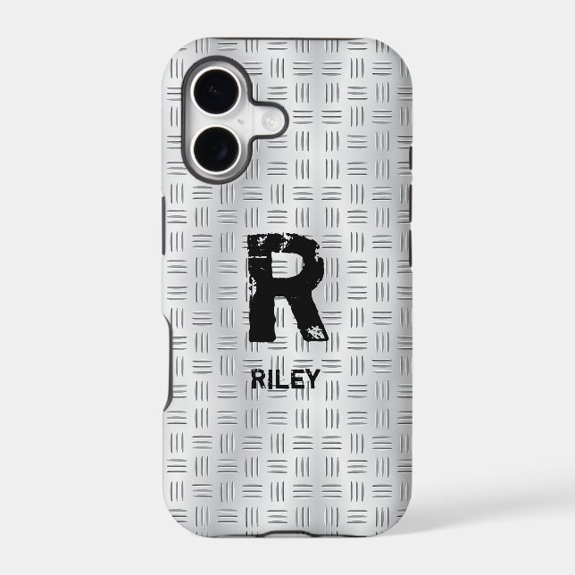 Change Initial, Add (delete) Name, Chequered Plate (Back)