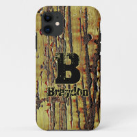 Change Initial, Add (delete) Name Rusty Metal Look