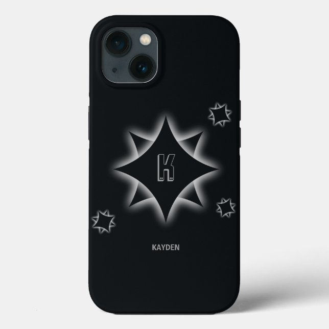 Change Initial, Add (delete) Name, Star Shadow     Case-Mate iPhone Case (Back)