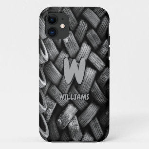 Change Initial Add Name Old Car Tyres  Case-Mate iPhone Case