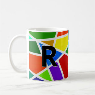 Change Initial Geometric Triangles Q R S T U  Coffee Mug