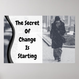 "Change" Inspirational Wall Art Poster