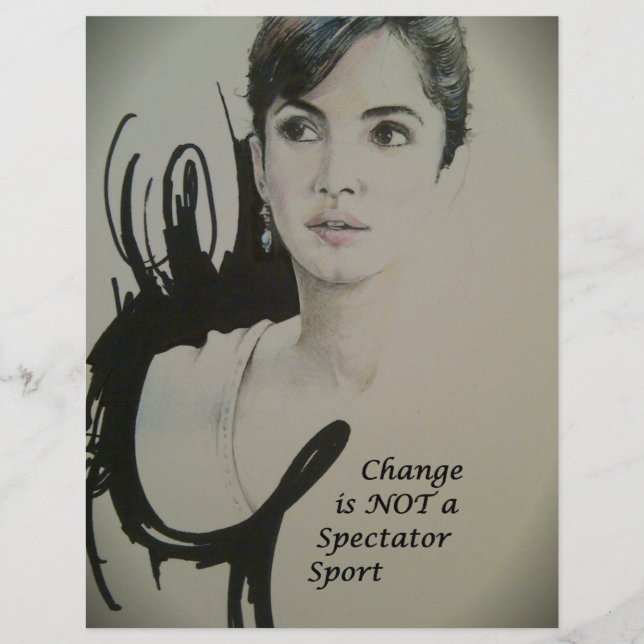 Change is Not a Spectator Sport Art Print (Front)