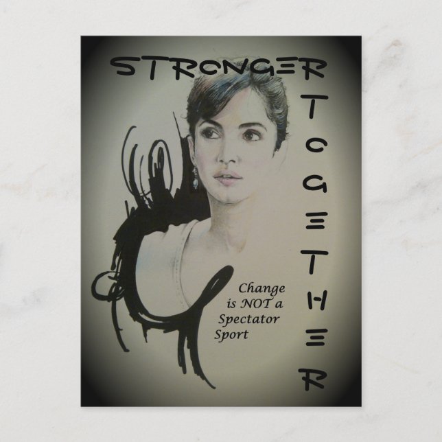 Change is Not a Spectator Sport Art Print Postcard (Front)