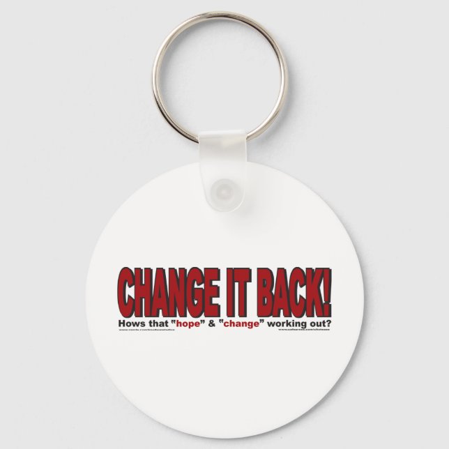 CHANgE-IT-BACK Key Ring (Front)