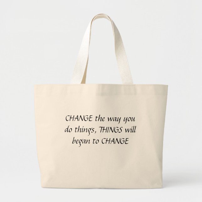 CHANGE LARGE TOTE BAG (Front)