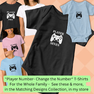 Change Number, Player Seven Matching Gamer Baby Bodysuit
