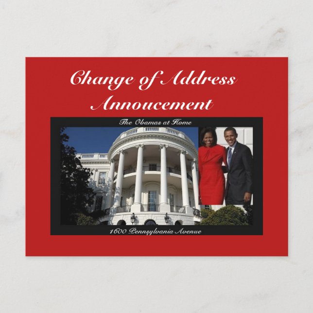 Change of Address Annoucement Announcement Postcard (Front)