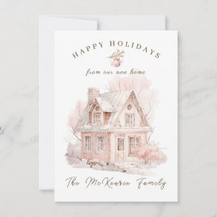 Change Of Address at Christmas  Holiday Card