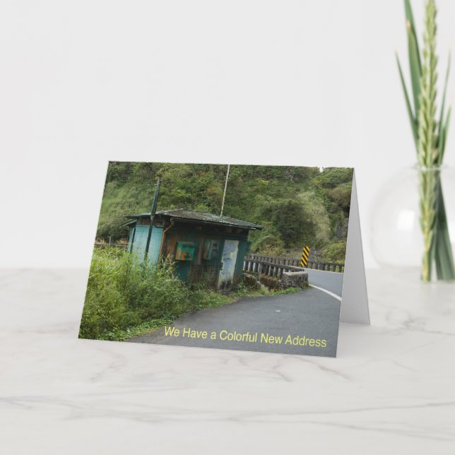 Change of Address Card: Colourful New Address Announcement (Front)