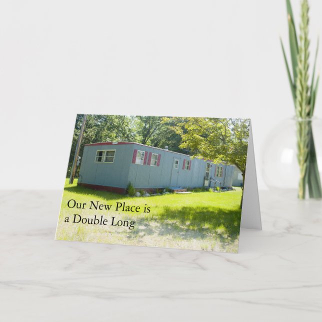 Change of Address Card: Double Long Announcement (Front)