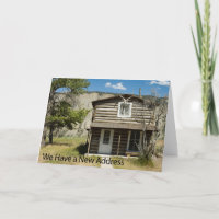 Change of Address Card: Log Cabin 2