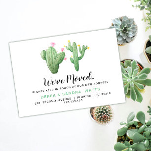 Change of address card we have moved house