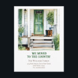 Change of Address Farmhouse Moving Announcement Postcard<br><div class="desc">Farmhouse we moved to the country  | Moving Announcement. This is a template ready for you to add your details to.</div>