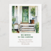 Change of Address Farmhouse Moving Announcement