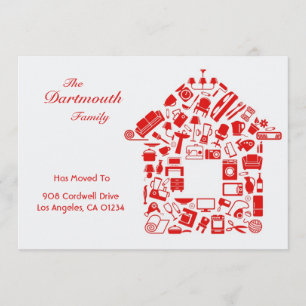 Change of Address Flat Card Announcement