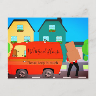 Change of Address Fun Custom Postcard