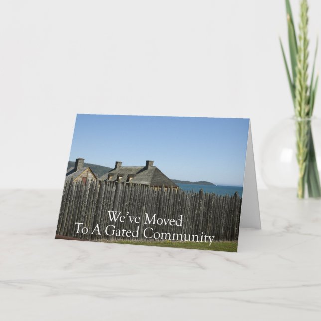 Change of Address: Gated Community Announcement (Front)