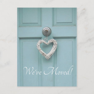 Change of Address - 'Heart on Front Door' Postcard