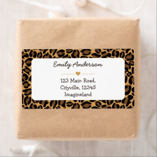 Change of address Leopard Print Return Address
