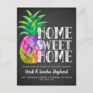 Change of address postcard we have moved pineapple