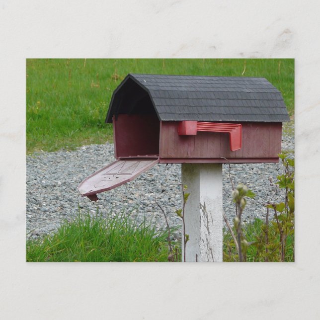 Change of Address Rural Country Mailbox Announcement Postcard (Front)