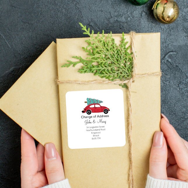 Change of Address sticker christmas tree (Creator Uploaded)