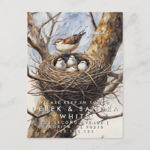 Change of address we have moved  announcement post postcard