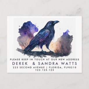 change of address we've moved announcement crow