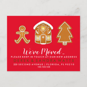 Change of address we've moved house Christmas Announcement Postcard