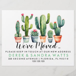 Change of address we've moved plant pots flyer