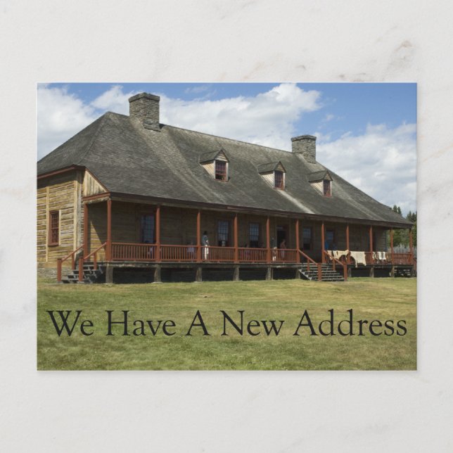 Change of Address - Wilderness Fort Announcement Postcard (Front)