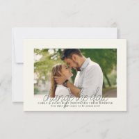 Change of Date Photo Announcement Card