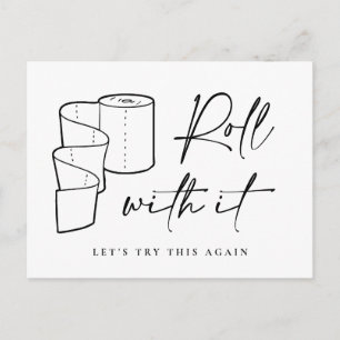 Change of Date Postponed Cancellation Postcard