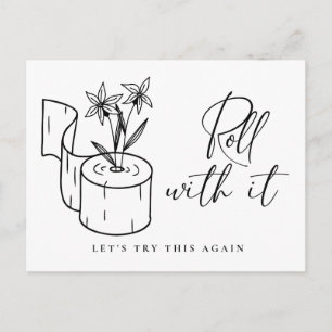 Change of Date Postponed Cancellation Postcard