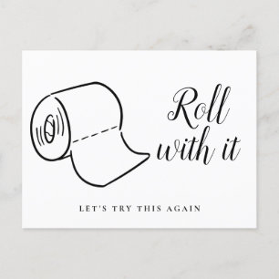 Change of Date Postponed Cancelled Event Announcement Postcard