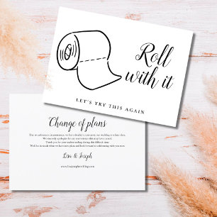 Change of Date Postponed Cancelled Event Invitation