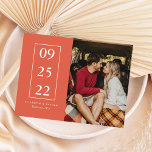 Change of Date Wedding Postponement Postcard<br><div class="desc">A simple and elegant design Change of Date design. You can change the background colour by clicking "PERSONALIZE". For further questions please contact us at ThePaperieGarden@gmail.com.</div>