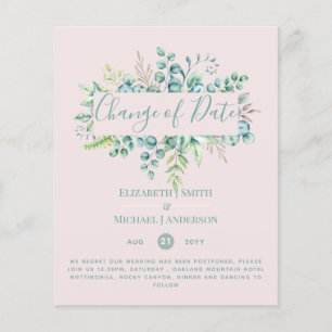 Change of Plans Date Greenery Eucalyptus Event