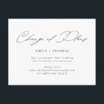 Change of Plans Minimalist Modern Script Postcard<br><div class="desc">Let your guests know about the change of plans for your event with this minimalist and modern postcard. All colours are editable.</div>
