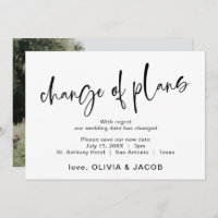 Change Of Plans | Modern Black and White