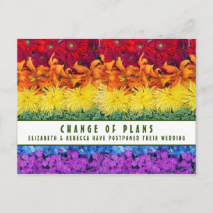 Change of Plans-Pride Flowers Postcard